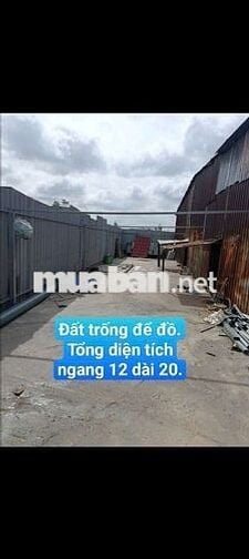 Cho thuê kho 12*20 ( gồm 2 cái Tôn + 1Miếng. Đường Võ Văn Vân Ấp 4