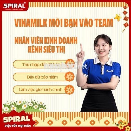 BẾN TRE - VINAMILK NHÂN VIÊN BÁN HÀNG SIÊU THỊ