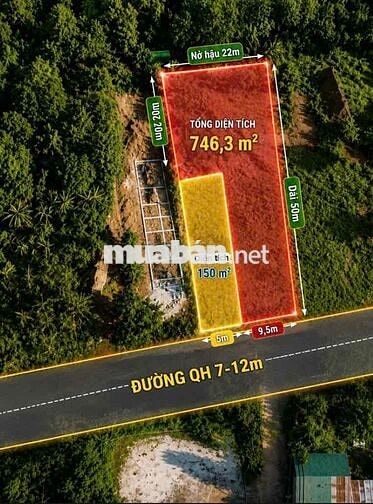 Đất nền Hồ Eakao 746.3 m² Sổ hồng