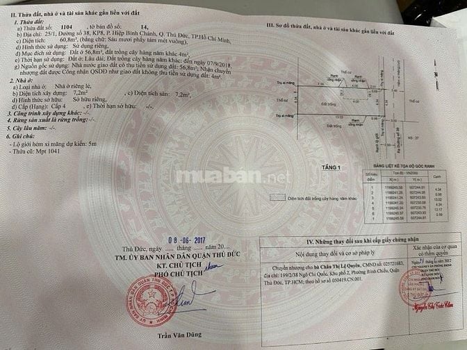 Bán gấp lô đất thổ cư đường 38, HBC, Thủ Đức