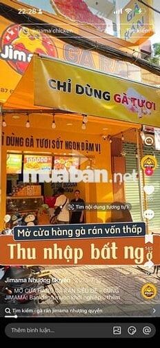 TUYỂN 10 NV BÁN HÀNG CHUỖI GÀ RÁN JIMAMA CS Q.9