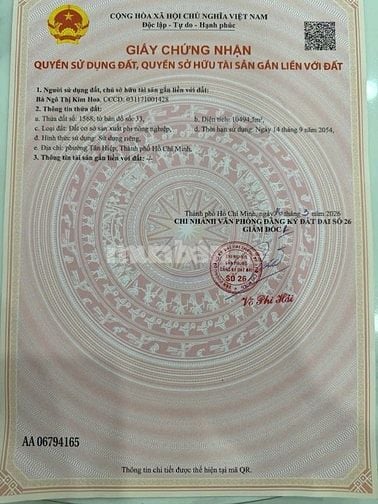 BÁN HOẶC CHO THUÊ MẶT BẰNG 6.000M² ĐẤT SKC – VỊ TRÍ ĐẸP TẠI TÂN UYÊN