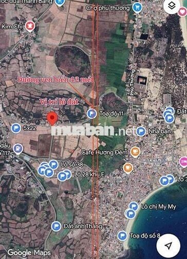 BÁN LÔ ĐẤT FULL THỔ CƯ CÁCH BIỂN 1.5km