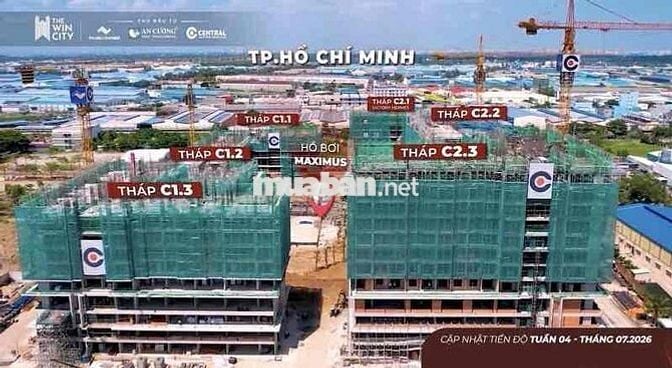 bán gấp căn 2Pn 51m2 chỉ 1.580 tỷ (100%) tại gần cầu Xáng Bình Chánh