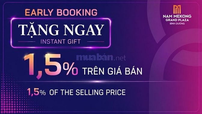 Chính thức nhận booking Căn hộ cao cấp Nam Mekong Grand Plaza