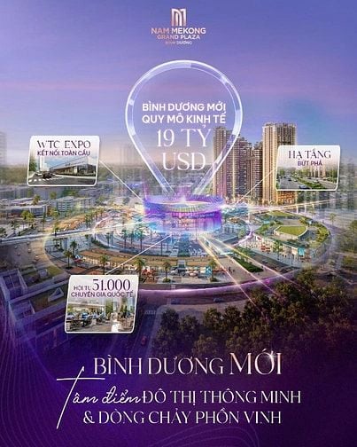 Chính thức nhận booking Căn hộ cao cấp Nam Mekong Grand Plaza