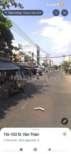 Mặt tiền Văn Thân 4x14 1 trệt 1 lầu vỉa hè 3m kinh doanh đông đúc