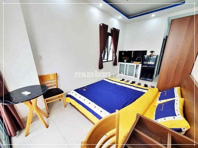Cho thuê căn hộ Studio Ban công Q4 gần ĐH Luật, ĐH Nguyễn Tất Thành
