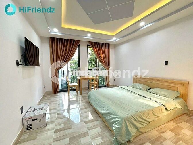 CĂN HỘ STUDIO 40M2 BAN CÔNG FULL NỘI THẤT GẦN QUẬN PHÚ NHUẬN 