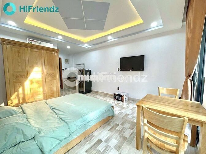 CĂN HỘ STUDIO 40M2 BAN CÔNG FULL NỘI THẤT GẦN QUẬN PHÚ NHUẬN 