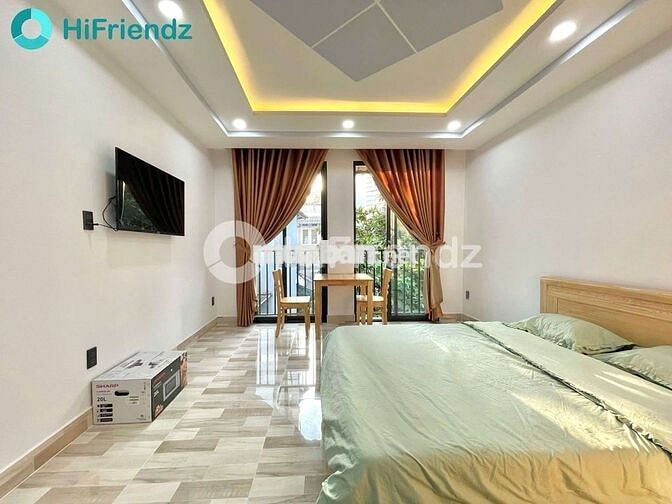 CĂN HỘ STUDIO 40M2 BAN CÔNG FULL NỘI THẤT GẦN QUẬN PHÚ NHUẬN 