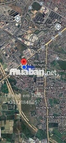 bán đất đấu giá tuyến 2 khu x8 phường yên nghĩa thành phố hà nội
