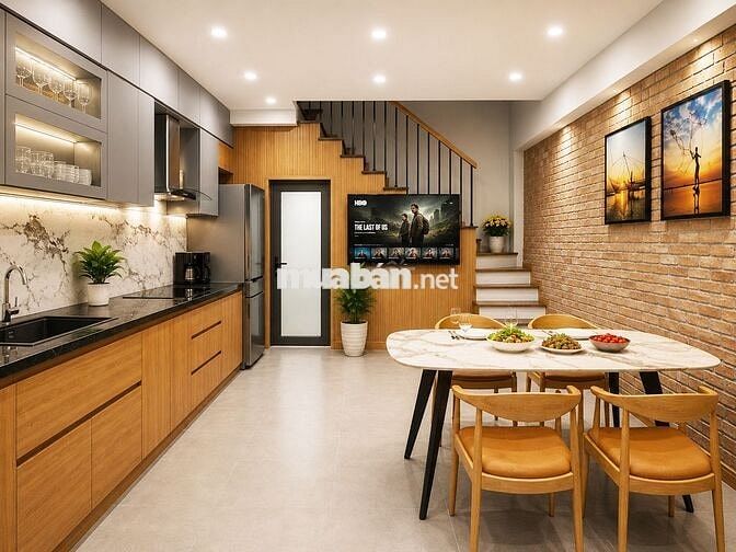 Nhà KTS 165m2 sử dung/5 tầng 3 ngủ thoáng sáng công năng tối ưu bán