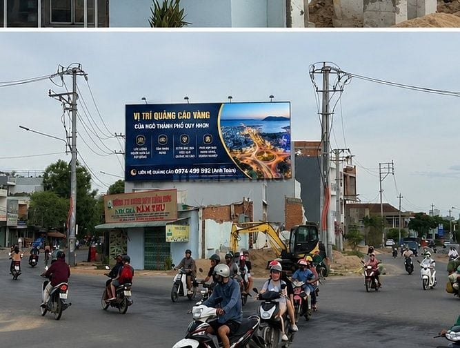 Mũi tàu ngã 3 ông Thọ - cho thuê vị trí gắn biển quảng cáo