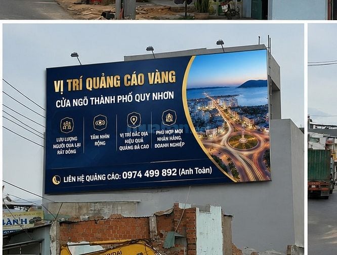 Mũi tàu ngã 3 ông Thọ - cho thuê vị trí gắn biển quảng cáo