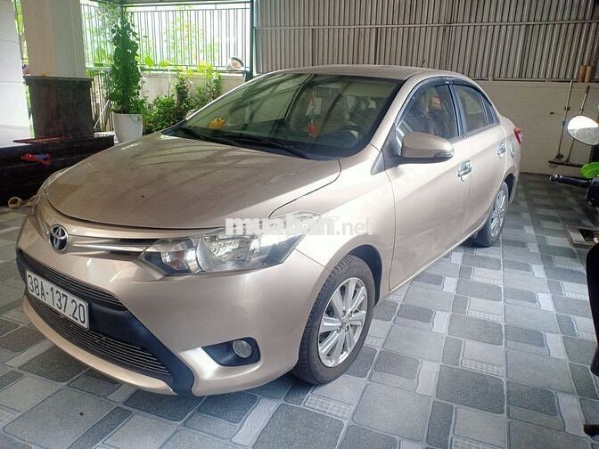 Toyota Vios CVT 2016 Vàng cát 125557 km