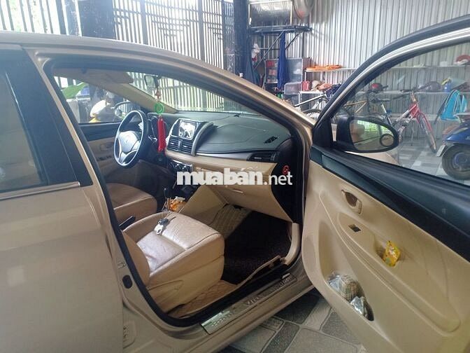 Toyota Vios CVT 2016 Vàng cát 125557 km