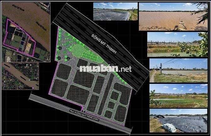 CHÍNH CHỦ BÁN 3 MẢNH ĐẤT VUÔNG TÔM VEN SÔNG MỸ THANH