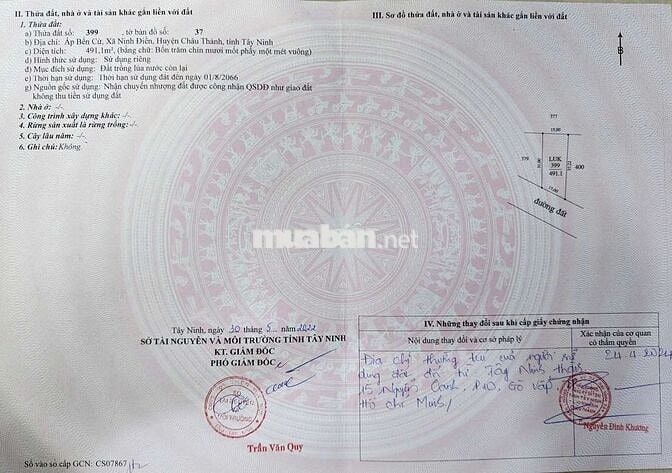 3 miếng MT nhựa lớn, kế UB xã Ninh Điền
