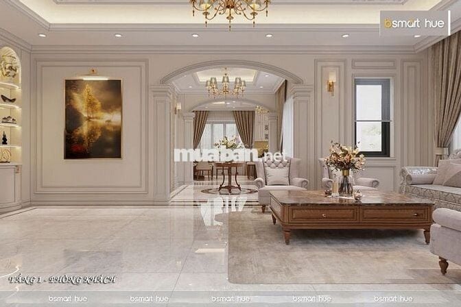 BIỆT THỰ NGHĨ DƯỠNG ĐƠN LẬP CÓ SÂN VƯỜN CỐT NỀN CAO KHÔNG NGẬP LỤT
