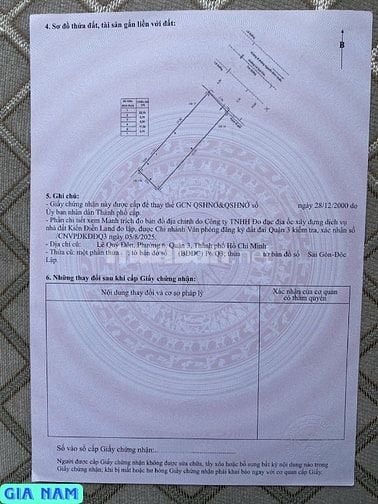 BÁN NHÀ MẶT TIỀN KINH DOANH : ĐƯỜNG LÊ QUÝ ĐÔN - P. 6 - Q. 3 - TPHCM