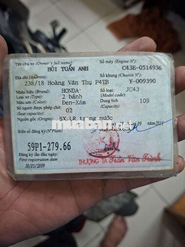 Honda Wave S 110 2009 Biển Số Thành Phố 