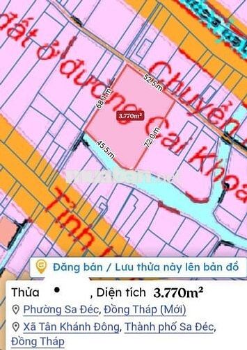Đất vườn nghỉ dưỡng 3 mặt tiền