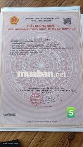 Bán đất view hồ Từ Liêm tại Nam Ban Lâm Hà- ven Đà Lạt