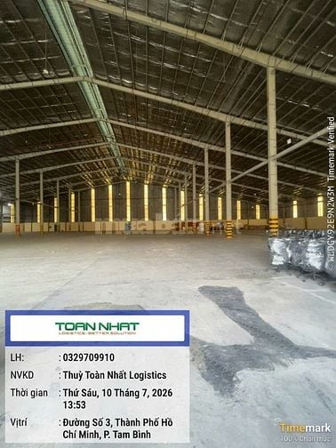 Cho thuê kho xưởng Thủ Đức,Dĩ An