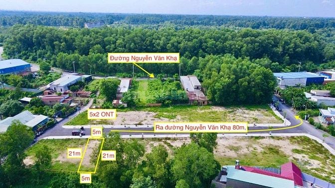 Bán đất xã Tân An Hội ấp Cây Sộp đường 387 5x2 ONT. Giá 1 tỷ 650 triệu