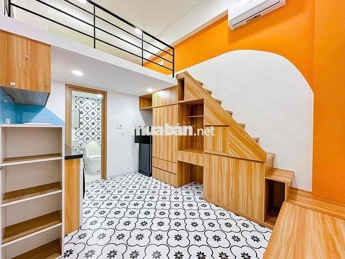 🔥GÁC CỬA SỔ TRỜI FULL NỘI THẤT MÁY GIẶY RIÊNG GẦN QUẬN 1 - QUẬN 4 🔥