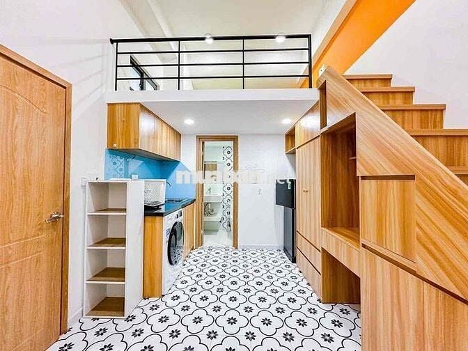 🔥GÁC CỬA SỔ TRỜI FULL NỘI THẤT MÁY GIẶY RIÊNG GẦN QUẬN 1 - QUẬN 4 🔥