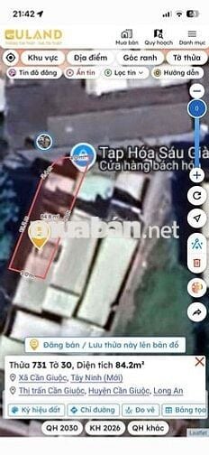 Cần bán nhà 2 mặt tiền hẽm xe hơi ( quốc lộ 50) gần cầu ông thìn