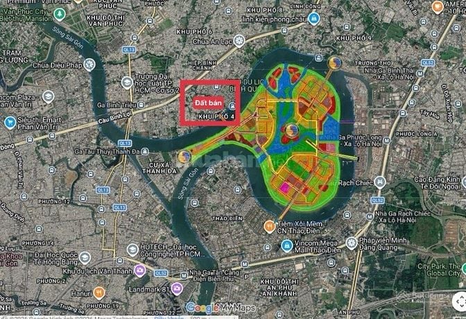 Mặt tiền đường, 173m2( 8.5 x 20 ) khu phân lô bên sông Giga Mall 