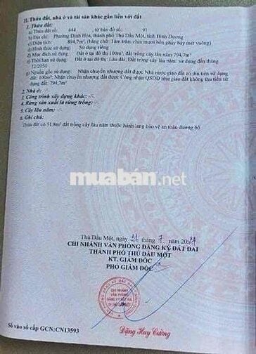 Đất Định Hoà mặt tiền Dx65 nhựa 6m thông ngay Vòng Xoay Võ Văn Kiệt