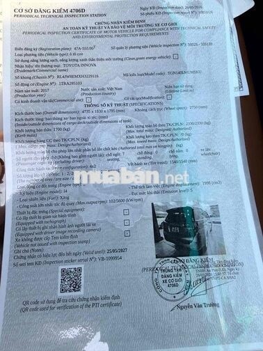 Toyota Innova E 2017 Số sàn Bạc
