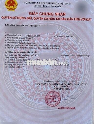 Khu thang máy Becamex Việt Sing: 790 triệu. Rẻ tụt quần