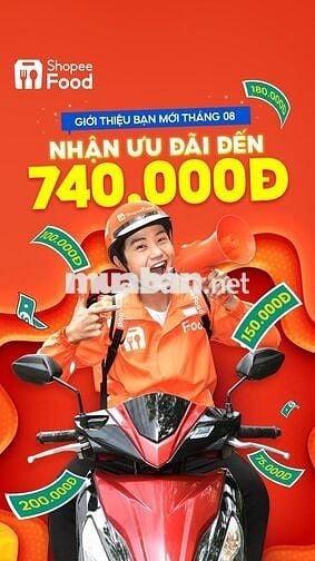 [HÀ NỘI] SHOPEEFOOD TUYỂN DỤNG TÀI XẾ THÁNG 08