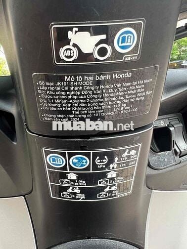 Honda SH Mode 2024 Bạc