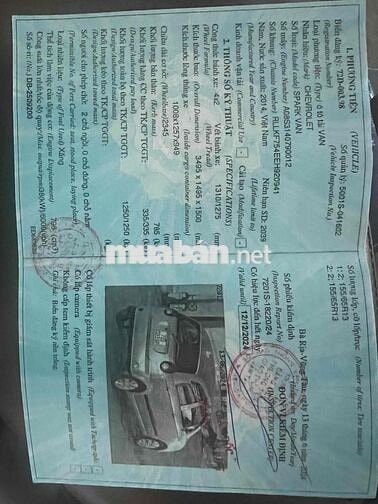 Chevrolet Spark Van 2014 Bạc