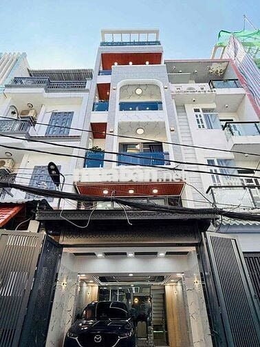 Cho thuê nhà nguyên căn  nhà mới 100% dt 72 m trệt 4,5 lầu giá 30 tr /