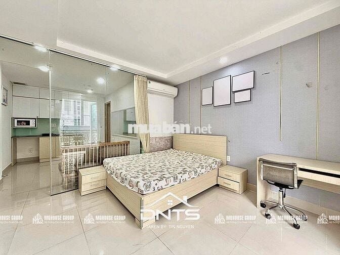 Căn hộ 1PN 45m2 thang máy, hầm xe, cho nuôi pet. Gần cv Lê Văn Tám