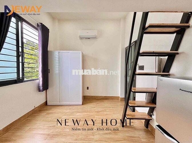 Phòng Gác Cao📍Ngay Tô Ký _ Cvpm Quang Trung📍- Mới 100% _ Có Máy Lạnh
