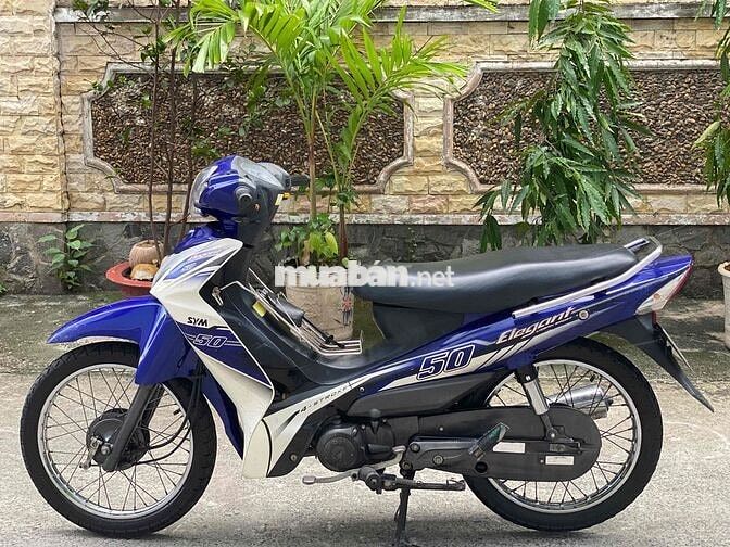 SYM Elegant 50 Xanh trắng 50cc chính chủ ký giấy