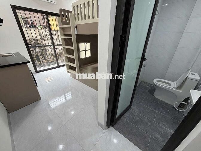 Khai trương CCMN 25m2 Giường tầng. full đồ, máy giặt riêng gần BKX