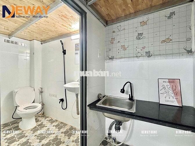 PHÒNG TRỌ SINH VIÊN GÁC CAO - CÓ MÁY LẠNH - GẦN ĐH CÔNG THƯƠNG