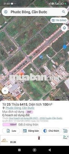 khu dân cư phước đông, mặt tiền QL50