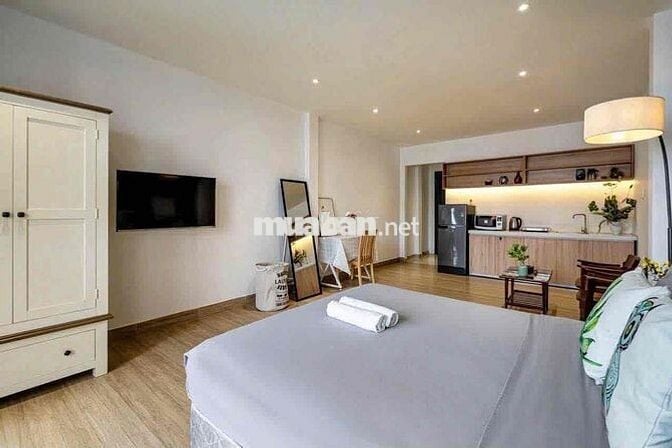 CĂN HỘ 1PN BANCOL 40m2 Đ.HỒNG HÀ NGAY CV GIA ĐỊNH FULL NỘI THẤT SẴN