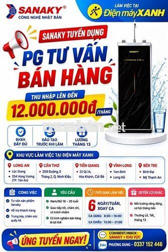 SANAKY TUYỂN NHÂN VIÊN TƯ VẤN BÁN HÀNG