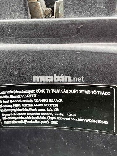 Peugeot Django M2AAKB 2020 Xám 16066 km